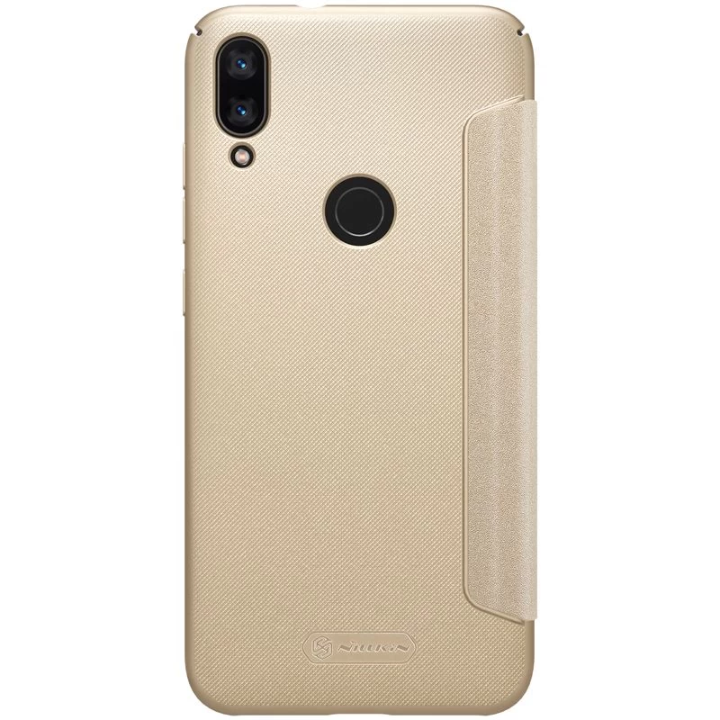 Xiaomi Mi Play case golden Sparkle Leather