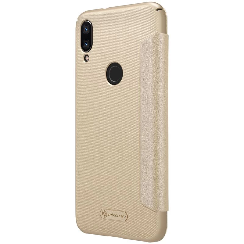 Xiaomi Mi Play case golden Sparkle Leather