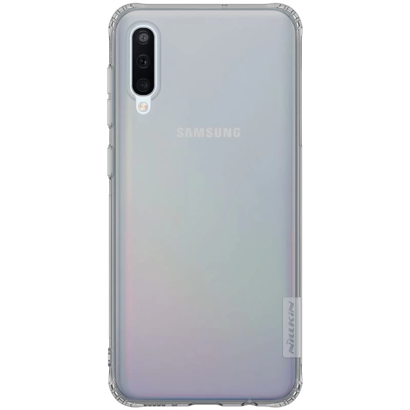 Samsung Galaxy A50 case transparent gray Nillkin TPU