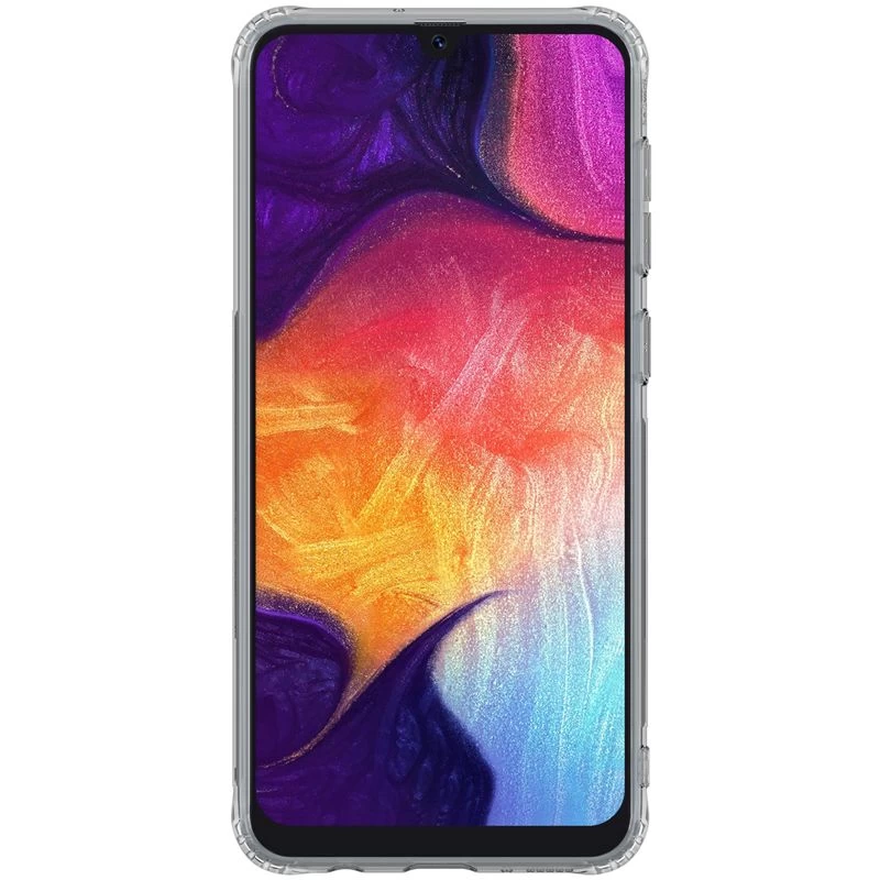Samsung Galaxy A50 case transparent gray Nillkin TPU