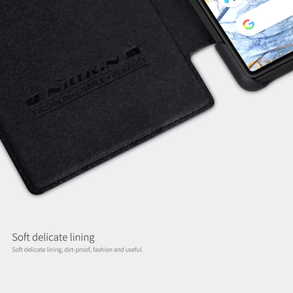 Sony Xperia 10 Plus suojakotelo musta Qin Leather 