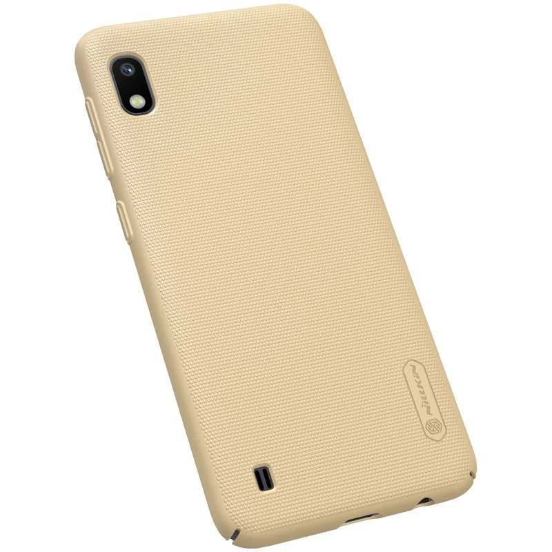 Samsung Galaxy A10 vāciņš zeltīts Nillkin Super Frosted Shield