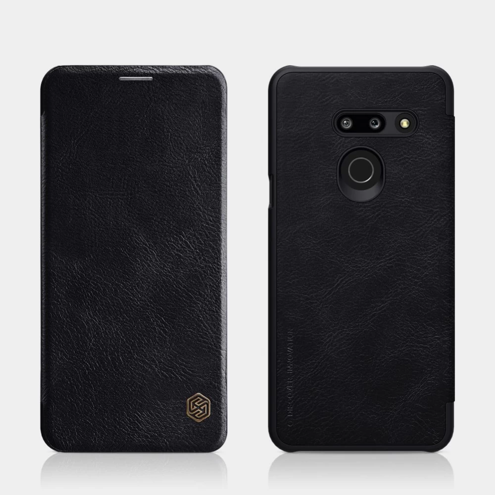 LG G8 ThinQ suojakotelo musta Qin Leather 