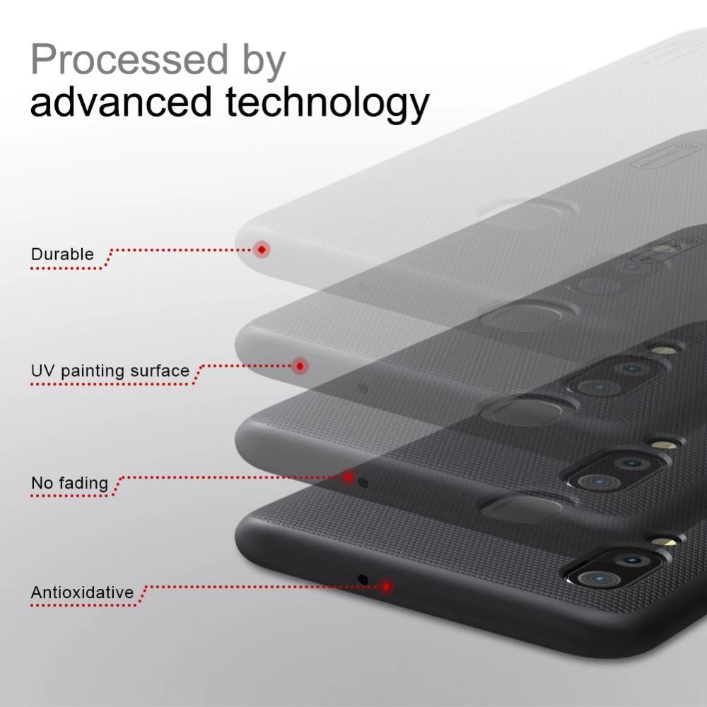 Samsung Galaxy A30 suojakuori musta Nillkin Super Frosted Shield 