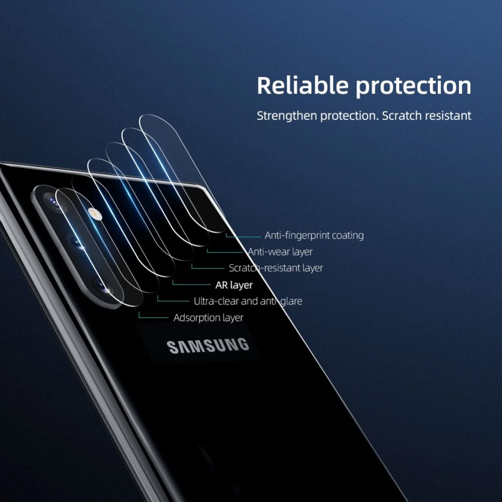 Samsung Galaxy Note 10 Plus panssarilasi  InvisiFilm AR camera protective film