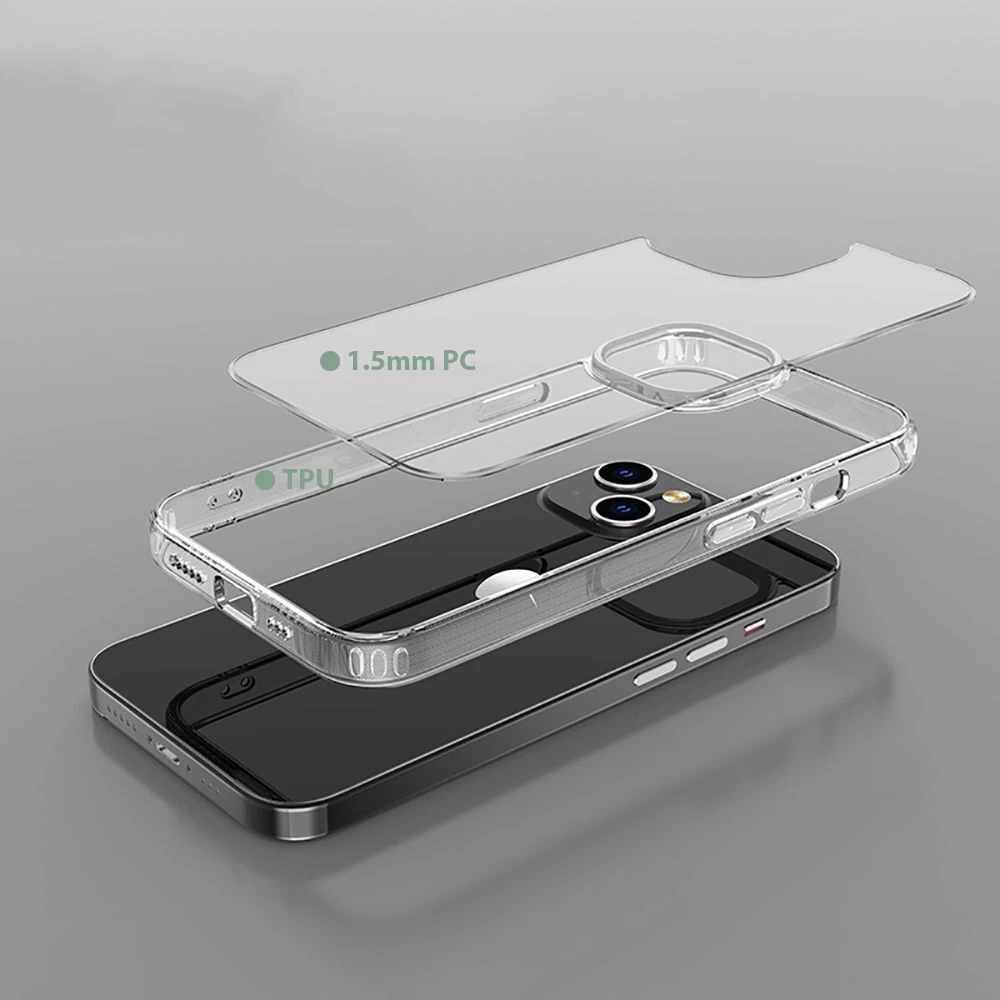 Apple iPhone 11 dėklas skaidrus TECH-PROTECT Flexair Hybrid