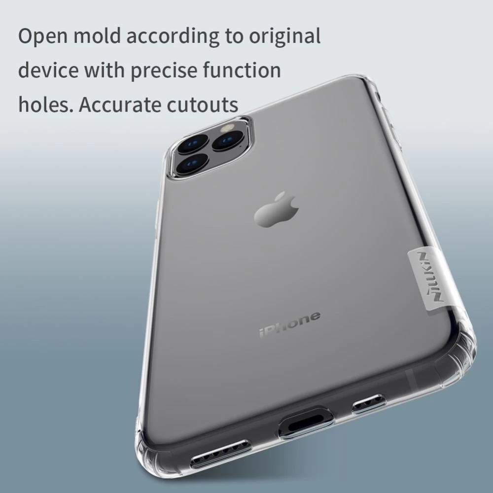 Apple iPhone 11 Pro skal transparent grå Nillkin TPU 