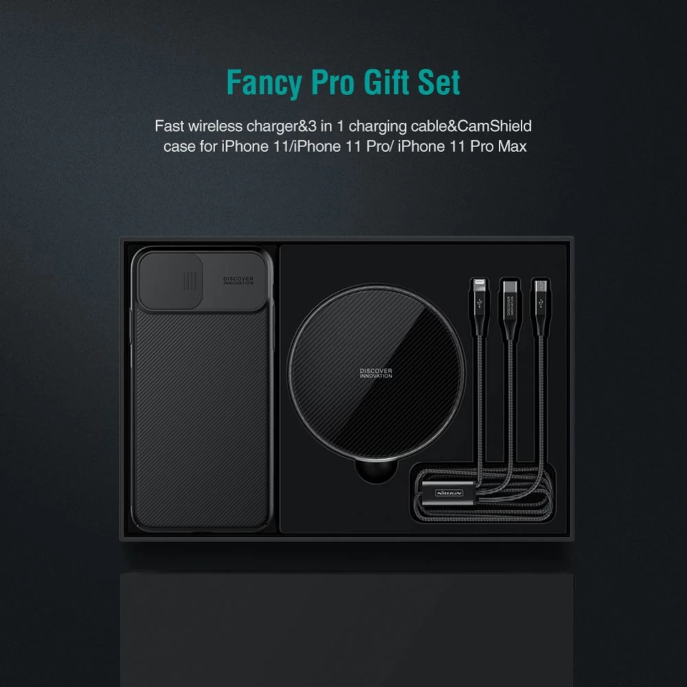 Apple iPhone 11 Pro skal svart Nillkin Fancy Gift Set