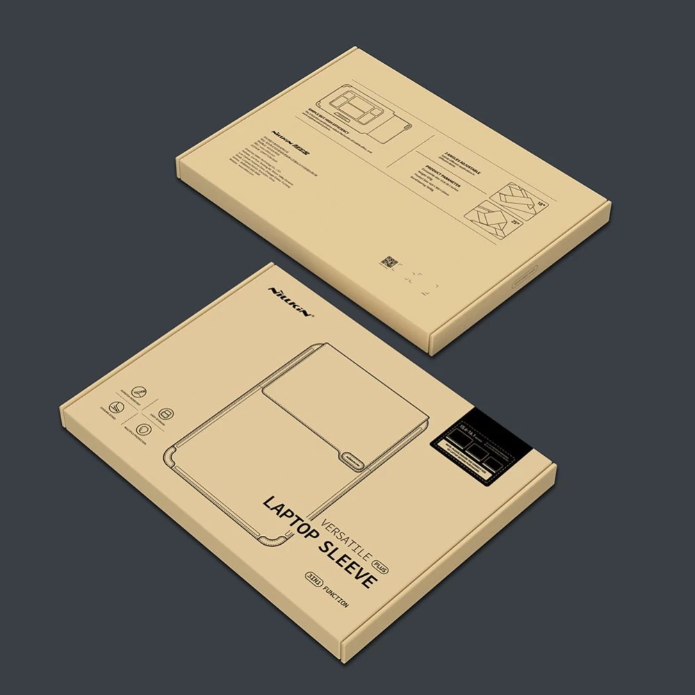 Apple MacBook Nillkin Versatile Plus Laptop Sleeve Macbook 15.6-16.1 (Lichee Patern) suojakuori, suojakotelo musta