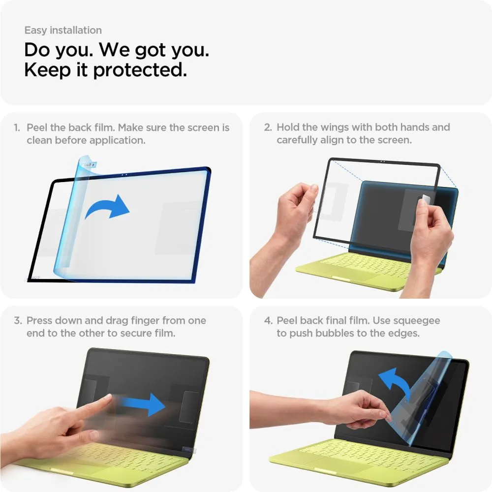 Apple MacBook Laptop screen protector SPIGEN GLAS.TR SLIM FC MACBOOK NEO 13 2026