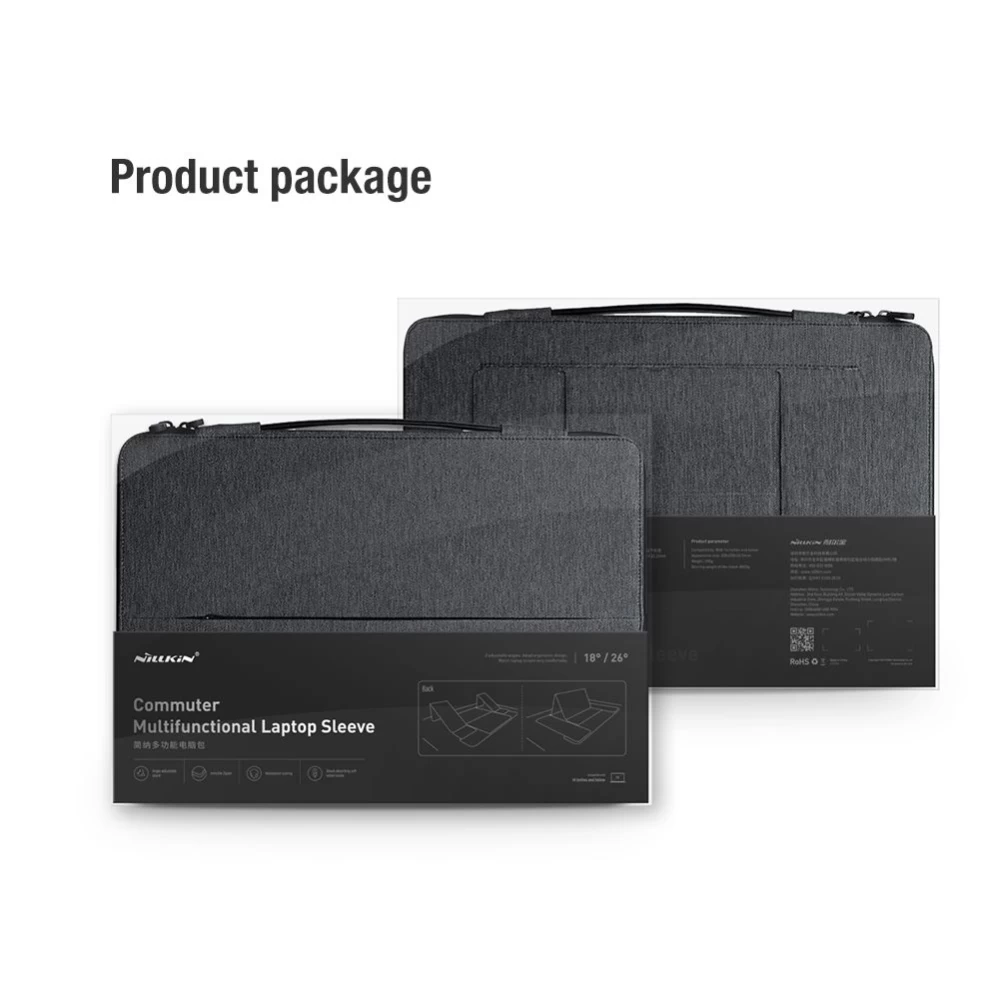 Apple MacBook Laptop sleeve black Nillkin MultiFunctional Sleeve 14