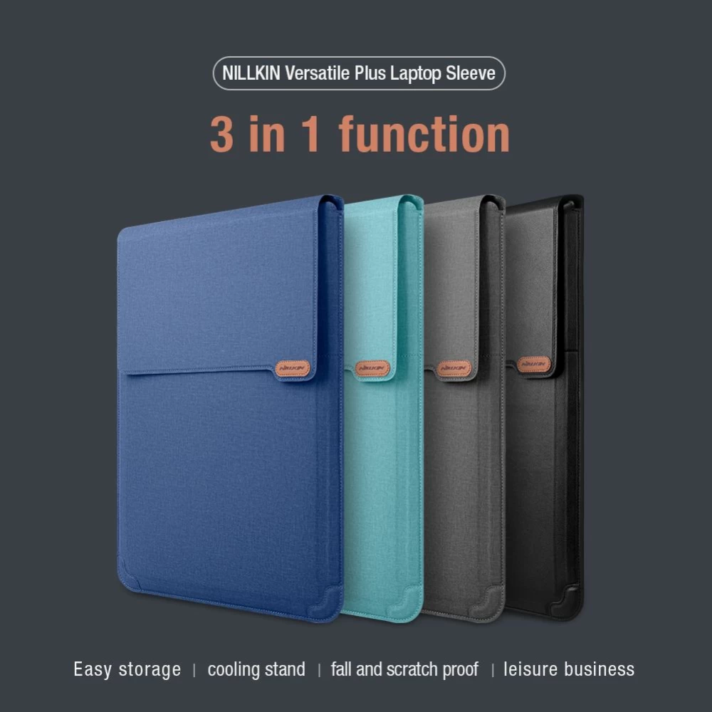 Apple MacBook Sülearvuti ümbris sinine Nillkin Versatile Plus Laptop Sleeve Macbook 15.6-16.1 (Vegan Leather)
