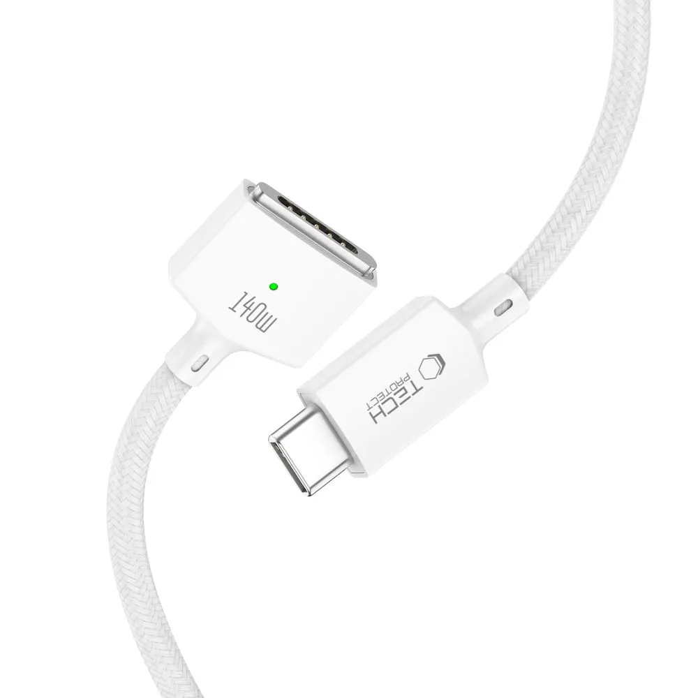 Apple MacBook TECH-PROTECT MMC01 ULTRABOOST MAGNETIC MACBOOK CABLE TYPE-C TO MAGSAFE 3 140W 200CM Sülearvuti ja tarvikud 