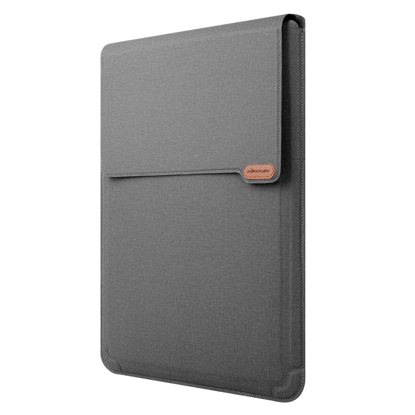 Apple MacBook Laptop sleeve gray Nillkin Versatile Plus Sleeve Macbook 15.6-16.1 (Vegan Leather)
