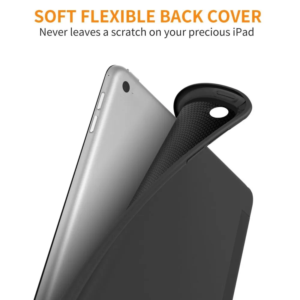 Apple iPad 9.7 (2017/2018) tablet skal, fodral svart TECH-PROTECT SMARTCASE 2017/2018