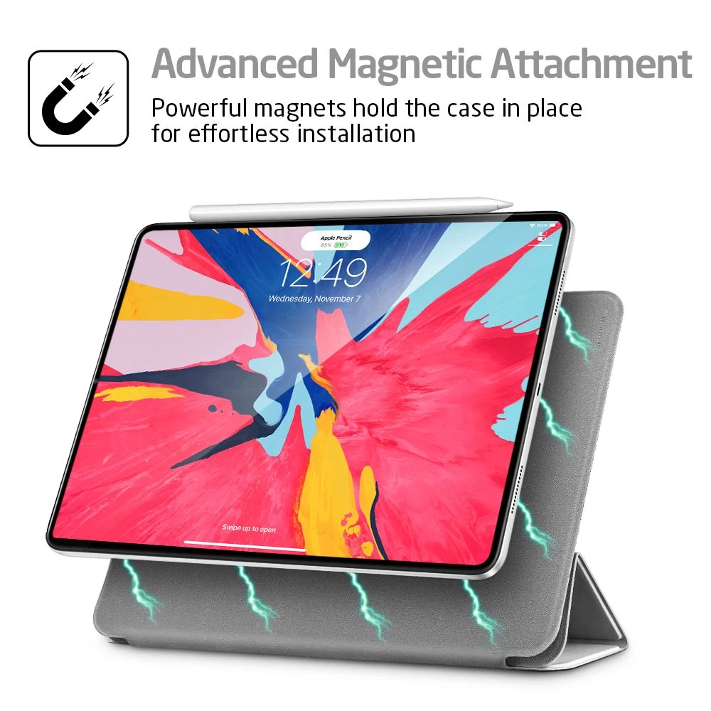Apple iPad Pro 11 (2018) Planšetės dėklas sidabrinis ESR Yippee Color Magnetic 