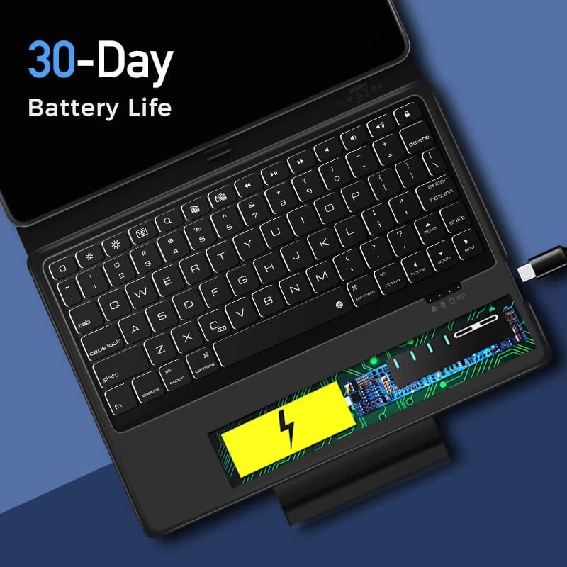 Apple iPad Mini 4 tahvelarvuti ümbris must ESR Bluetooth Keyboard