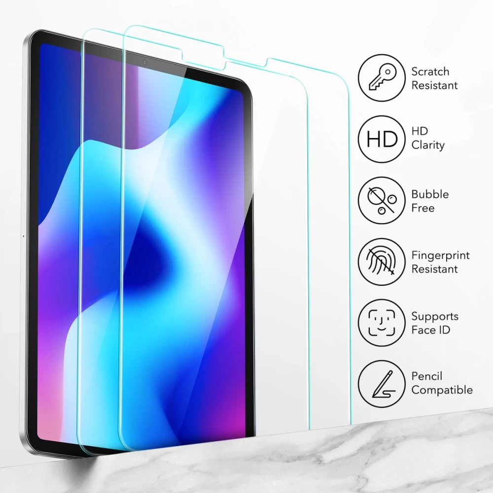 Apple iPad Pro 12.9 (2018) tahvelarvuti ekraani kaitseklaas  ESR TEMPERED GLASS (2-pack)