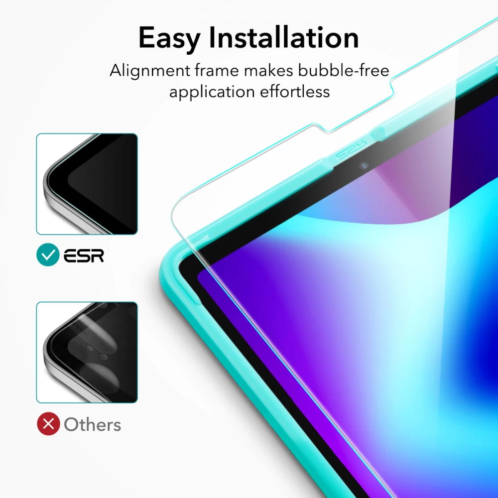 Apple iPad Pro 12.9 (2018) tahvelarvuti ekraani kaitseklaas  ESR TEMPERED GLASS (2-pack)