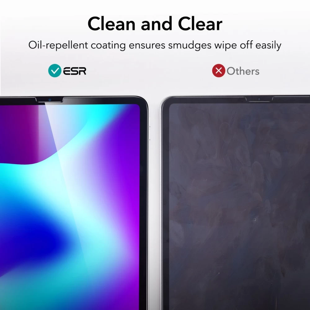 Apple iPad Pro 12.9 (2018) tahvelarvuti ekraani kaitseklaas  ESR TEMPERED GLASS (2-pack)