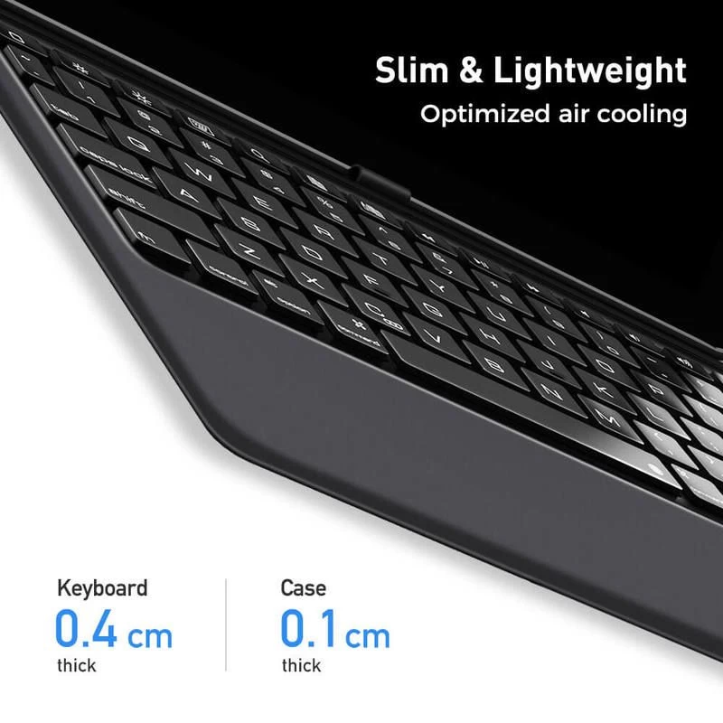 Apple iPad Pro 12.9 (2018) maciņš melns ESR Bluetooth Keyboard