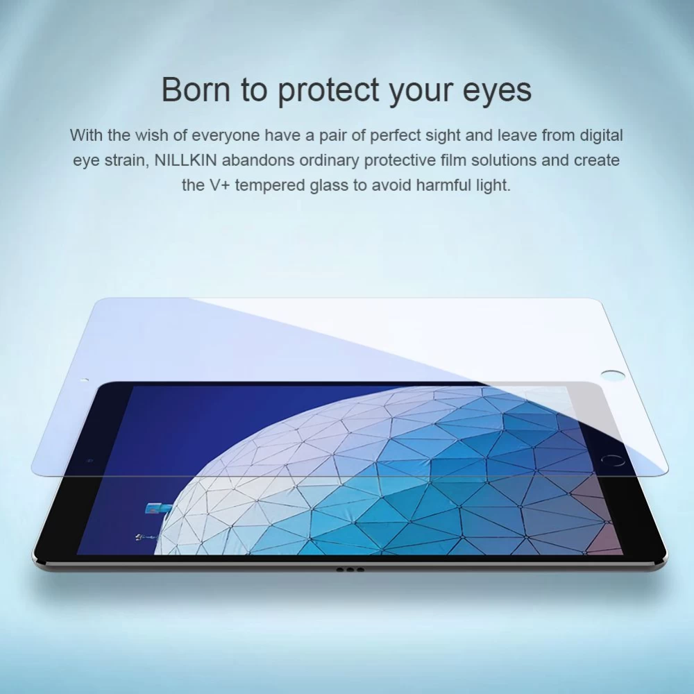 Apple iPad Air 10.5 (2019) aizsargstikls  Nillkin V+ Anti Blue Light Tempered Glass