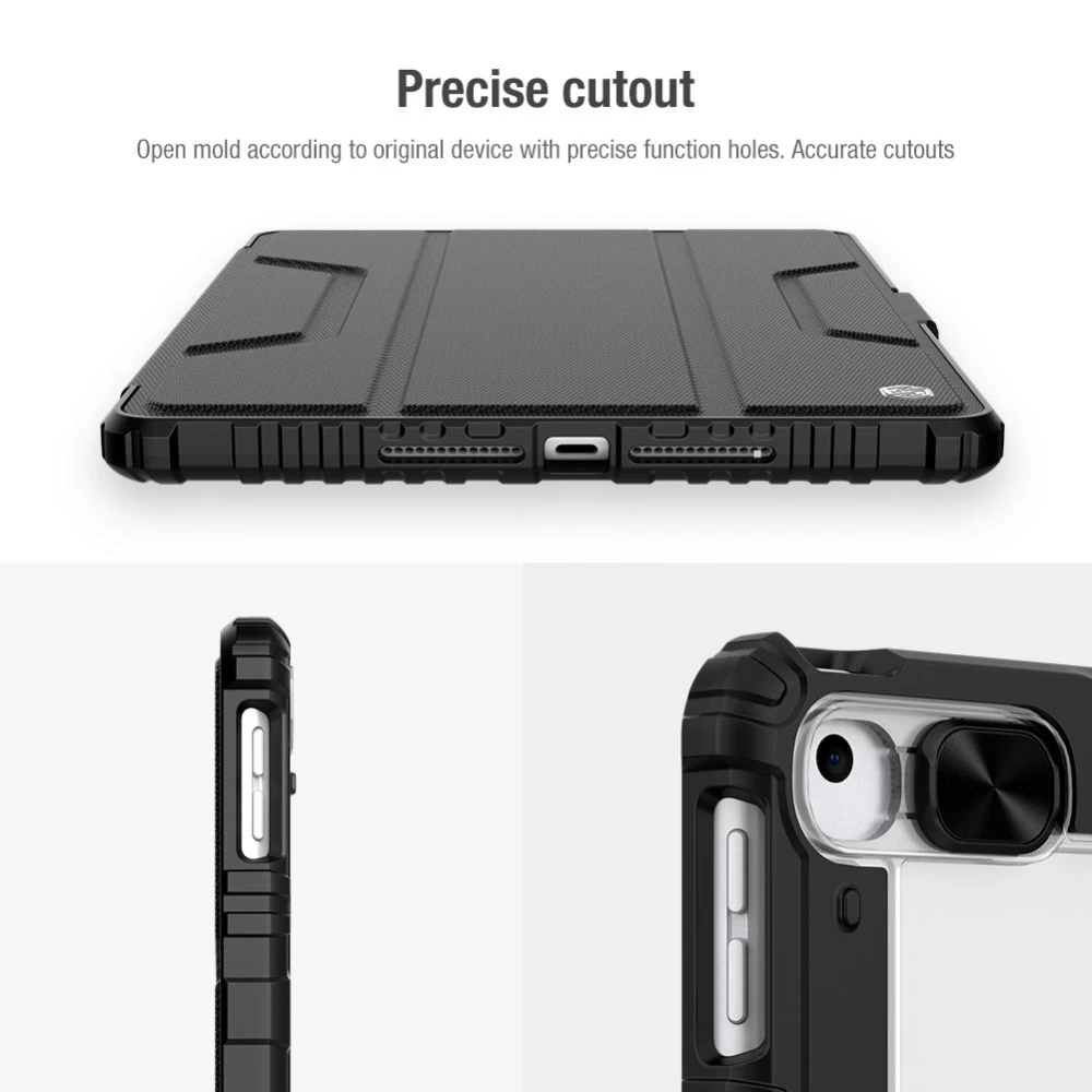 Apple iPad 10.2 (2019) чехол для планшетa синий Nillkin Bumper Leather  Pro 2019/2020 8th Gen Copy