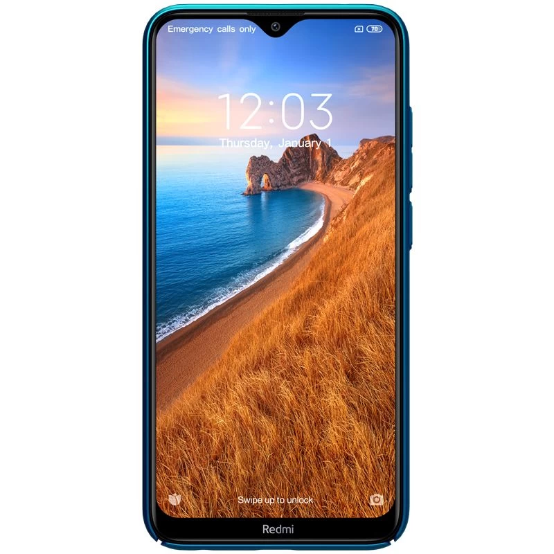 Xiaomi RedMi 8 vāciņš zils Nillkin Super Frosted Shield