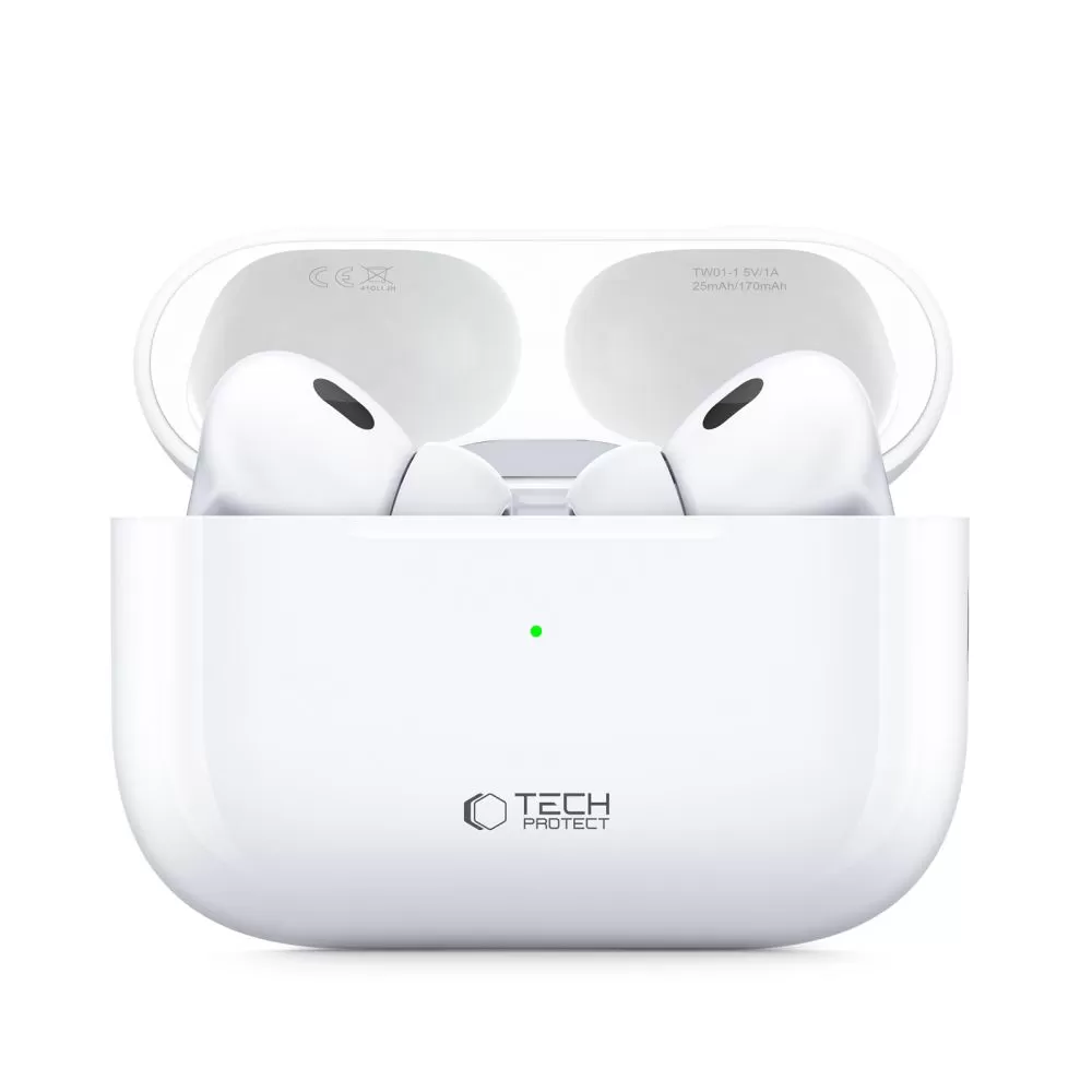 Tillbehör Bluetooth hörlurar TECH-PROTECT ULTRABOOST TWS EARPHONE PRO vit