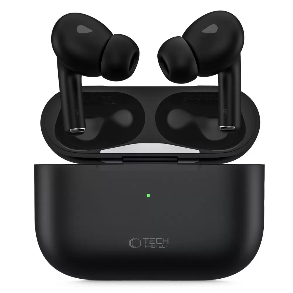 Tillbehör Bluetooth hörlurar TECH-PROTECT ULTRABOOST TWS EARPHONE PRO svart