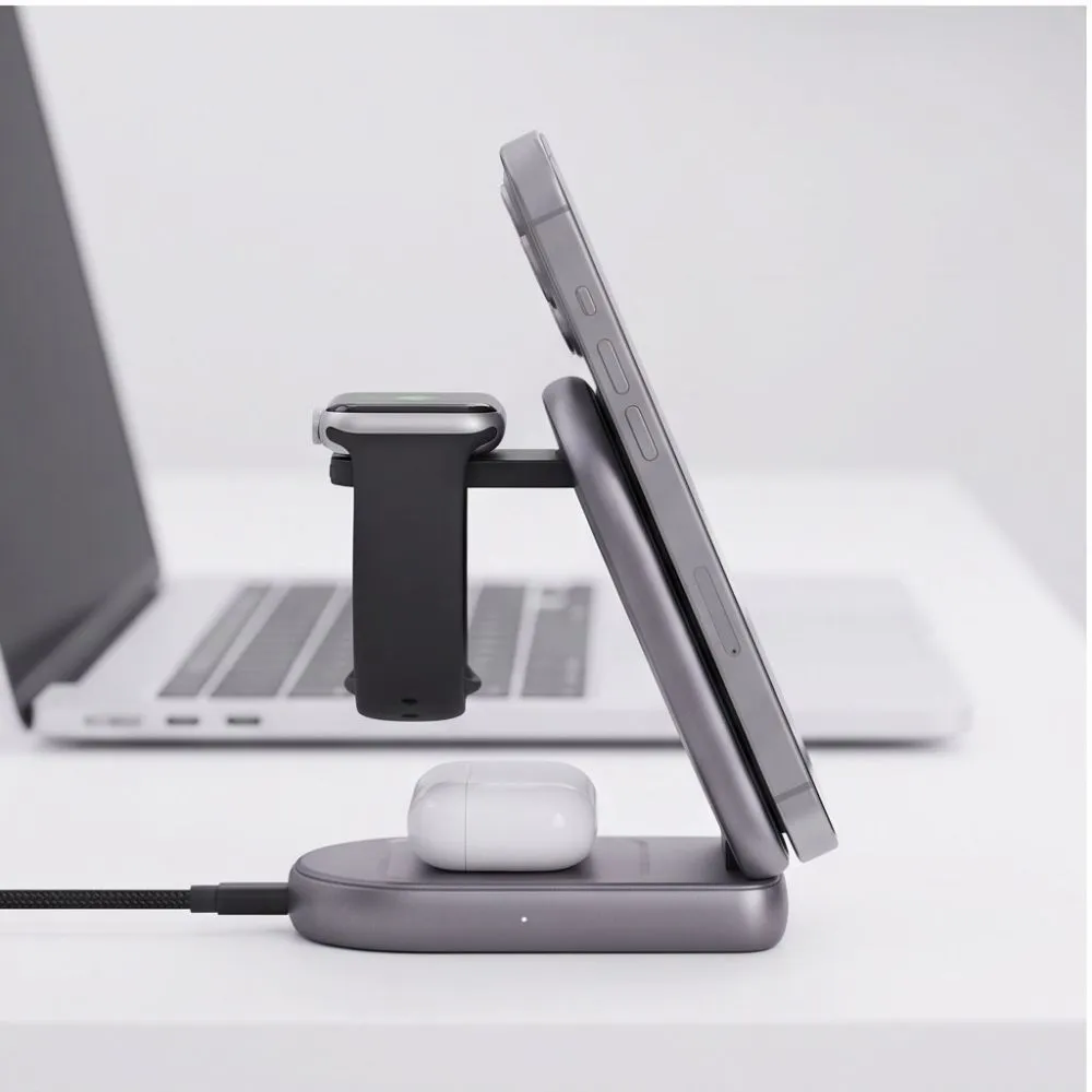 Беспроводные зарядные устройства TECH-PROTECT A53 3IN1 MAGNETIC MAGSAFE WIRELESS CHARGER 25W QI2.2 Аксессуары для телефонов