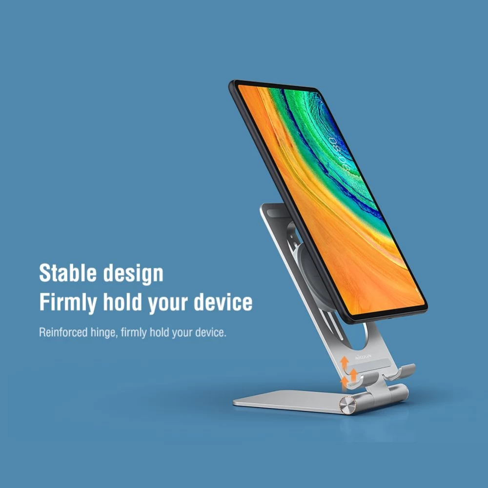Juhtmeta laadija  Nillkin PowerHold Tablet Wireless Charging Stand hõbe