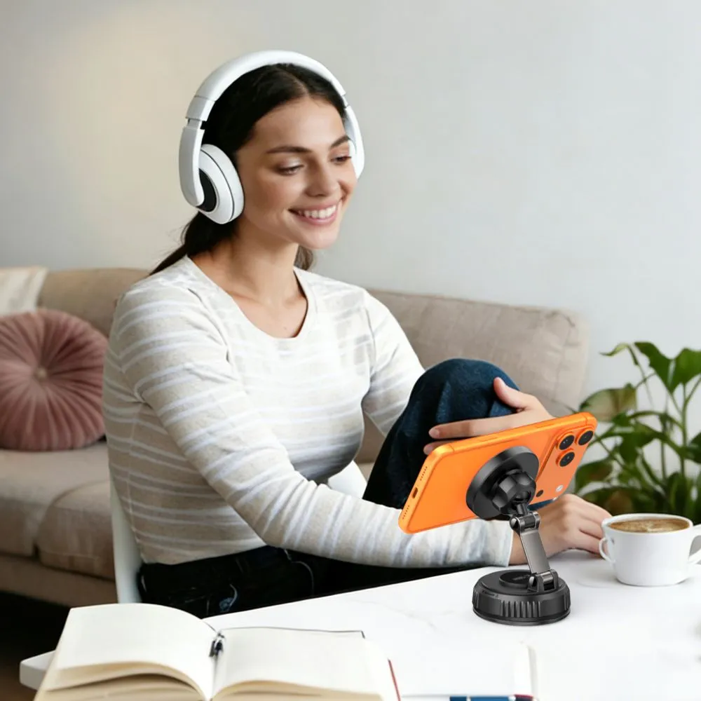 Bezvadu lādētājs  TECH-PROTECT MM25W-V8 QI2.2 MAGNETIC MAGSAFE WINDSHIELD & DASHBOARD CAR MOUNT WIRELESS CHARGER 25W