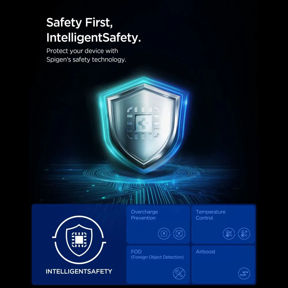 Bezvadu lādētājs  SPIGEN EF323MQ ESSENTIAL 3IN1 MAGNETIC MAGSAFE WIRELESS CHARGER 25W QI2.2 Telefonu aksesuāri