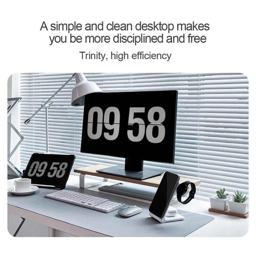 Wireless chargers  Nillkin Power Trio 3in1 Charger Magsafe (Huawei Watch) Magnetic Version white