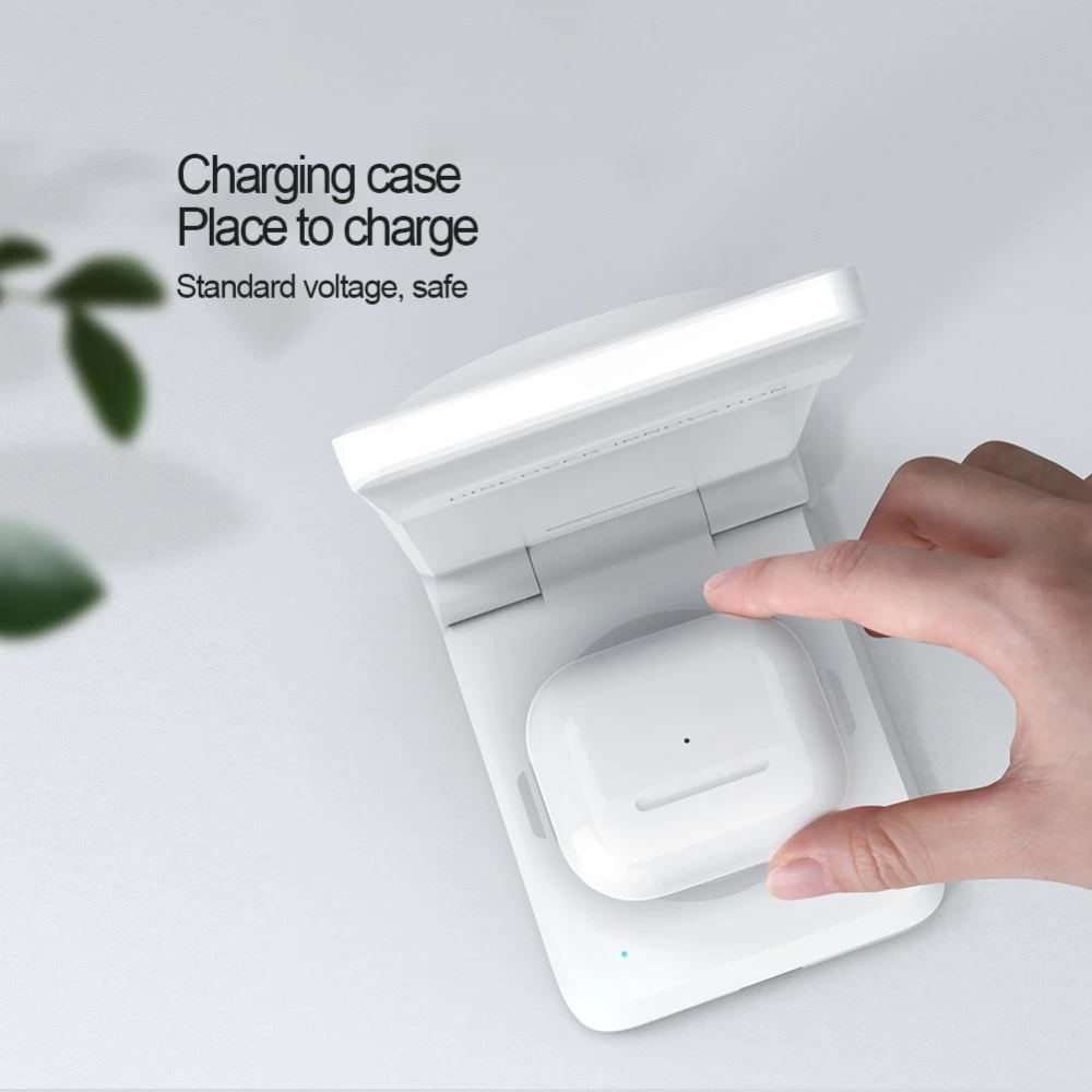 Wireless chargers  Nillkin Power Trio 3in1 Charger Magsafe (Samsung Watch) Magnetic Version white