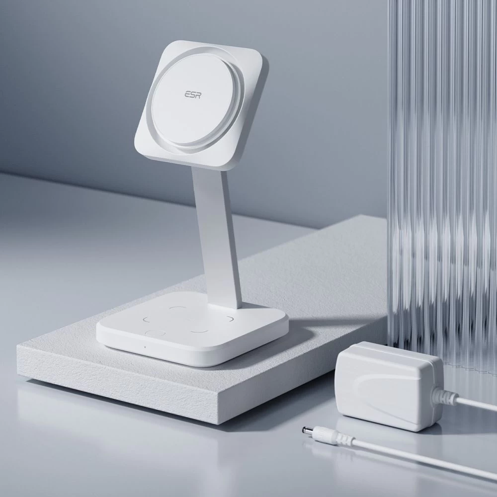 Wireless chargers  ESR HALOLOCK 2IN1 CRYOBOOST MAGNETIC MAGSAFE WIRELESS CHARGER white