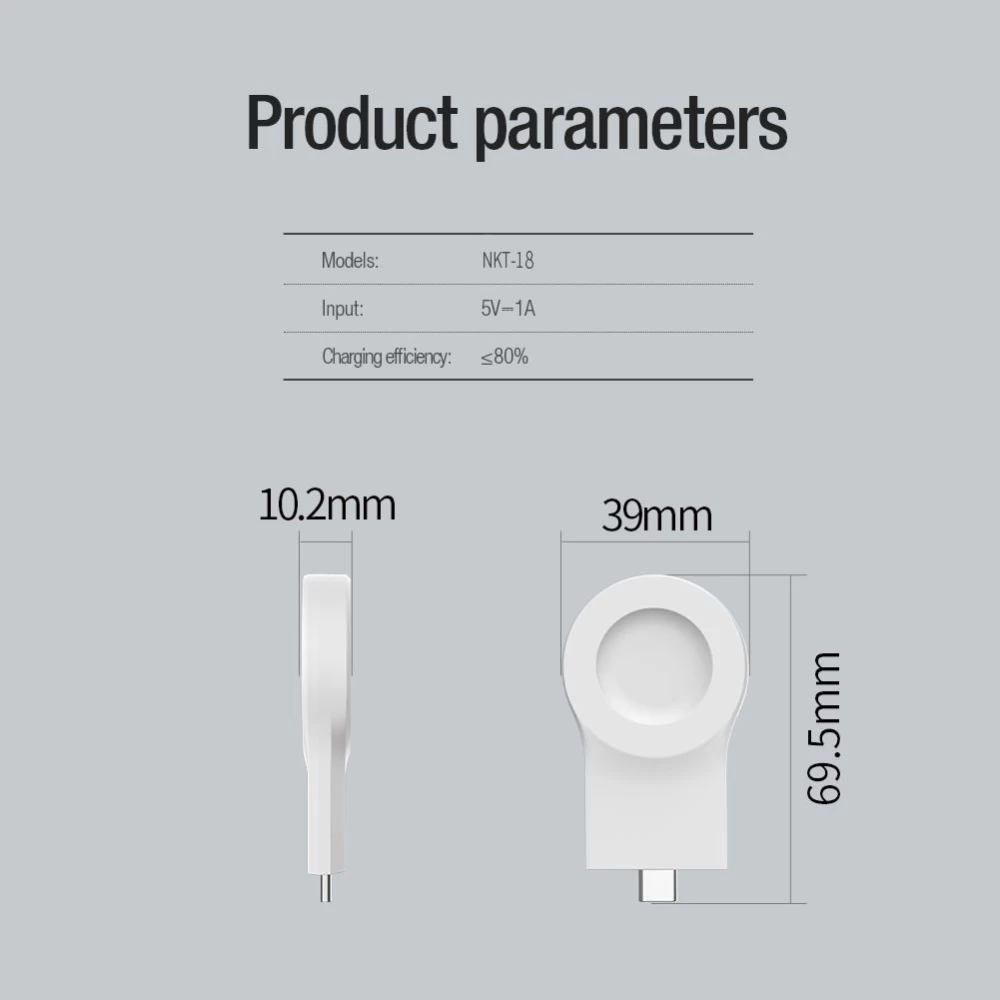 Wireless chargers  NILLKIN POWER MAGNETIC CHARGER Apple Watch white