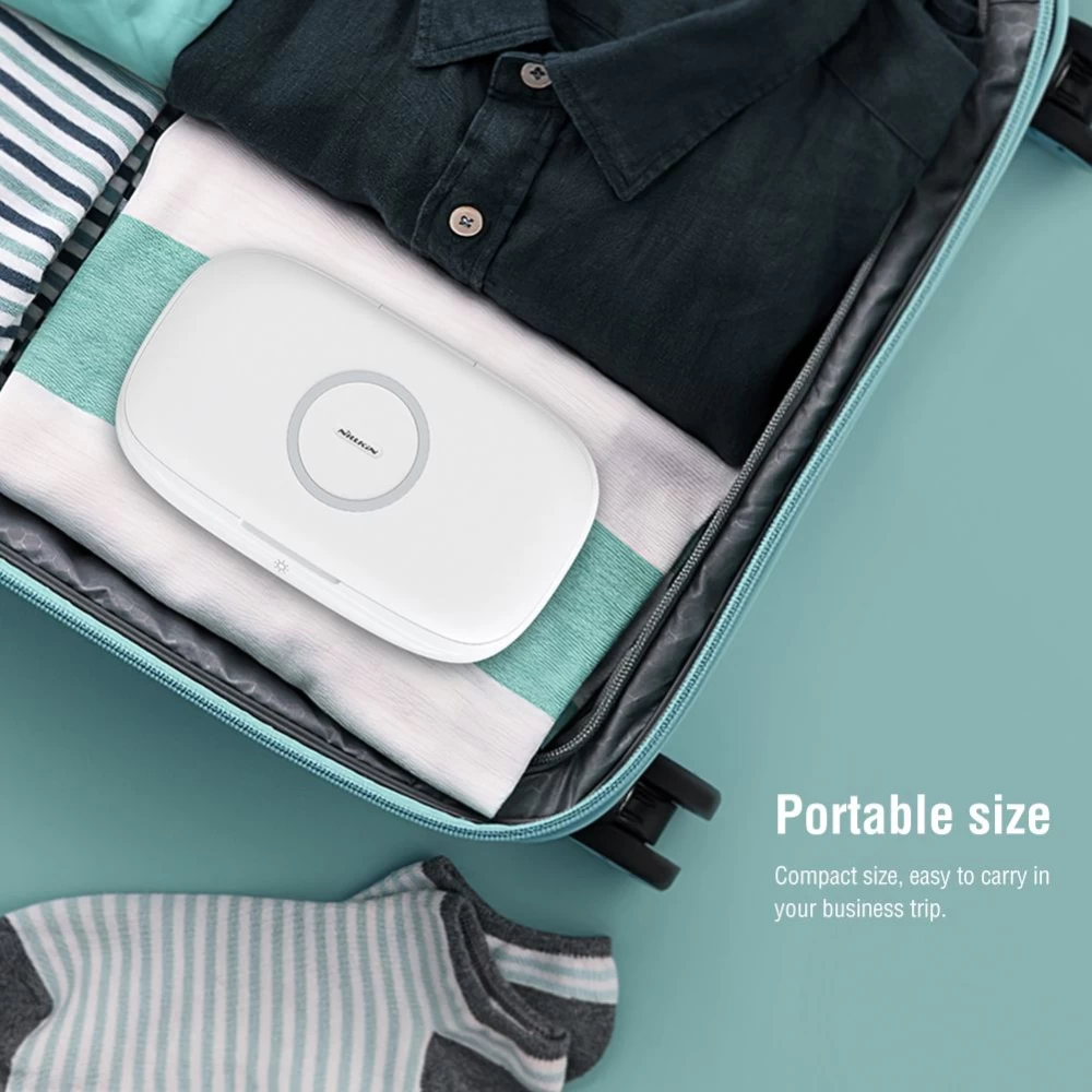 Wireless chargers  Nillkin FlashPure UV Sanitizing Box w Charger white