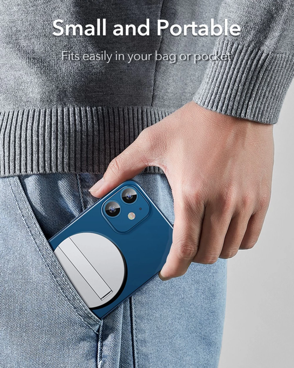 Беспроводные зарядные устройства  ESR HaloLock Kickstand Magnetic Wireless Charger белый