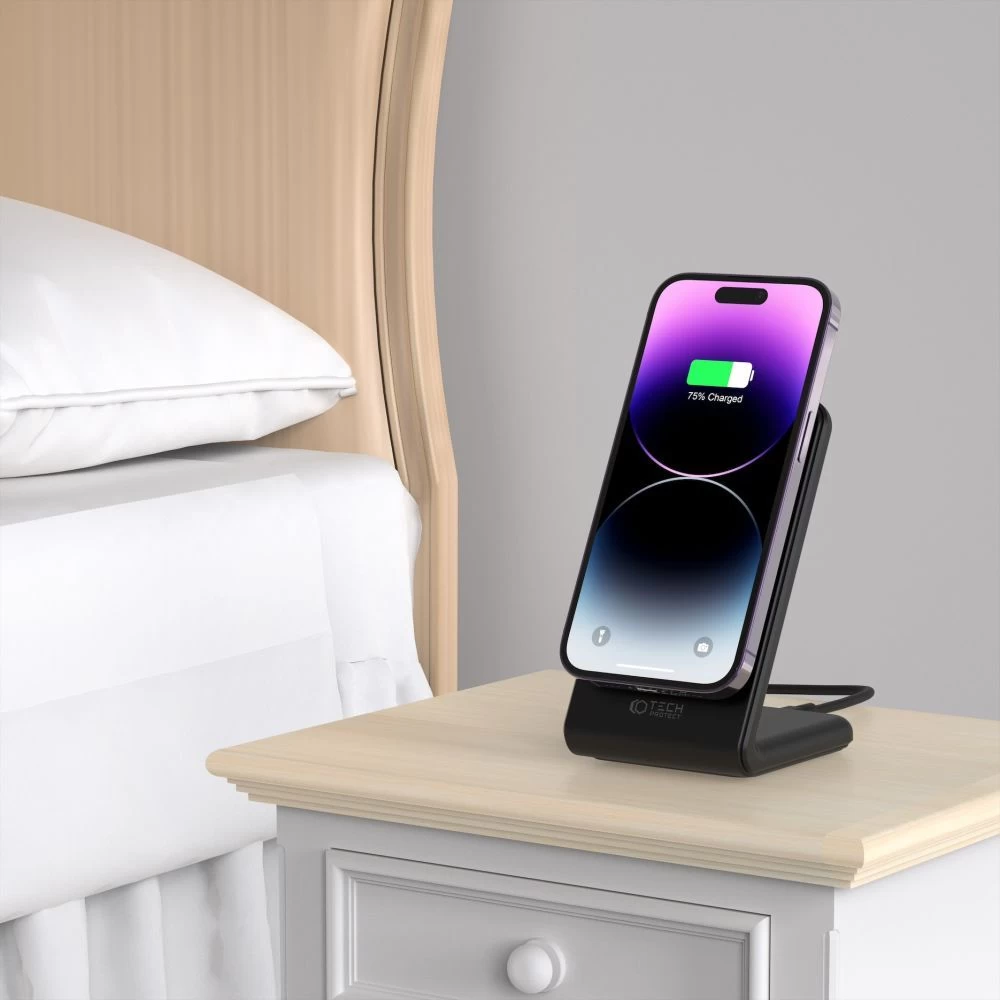 Wireless chargers  TECH-PROTECT QI15W-A23 MAGNETIC MAGSAFE WIRELESS CHARGER black