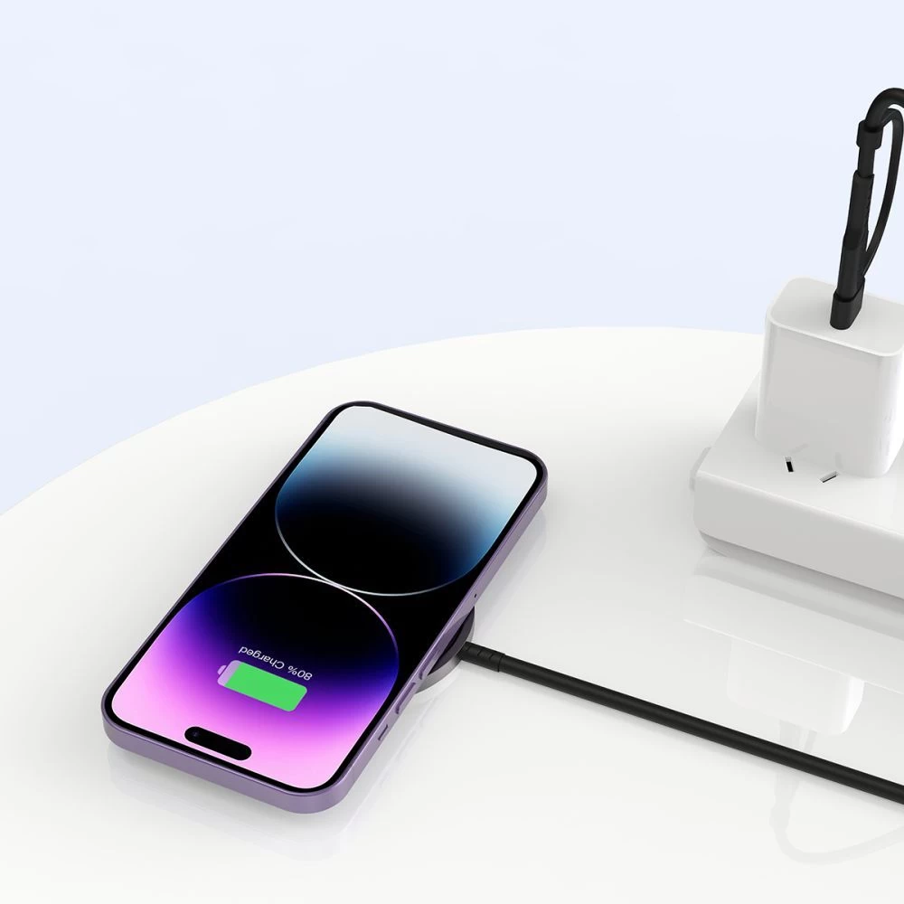 Wireless chargers  TECH-PROTECT QI15W-A25 MAGNETIC MAGSAFE WIRELESS CHARGER black
