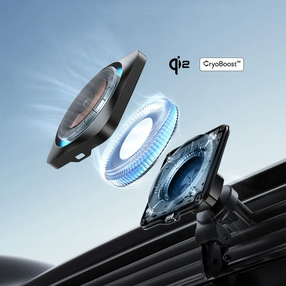 Wireless chargers  ESR HALOLOCK CRYOBOOST MAGNETIC MAGSAFE DASHBOARD & VENT CAR MOUNT WIRELESS CHARGER QI2 15W black