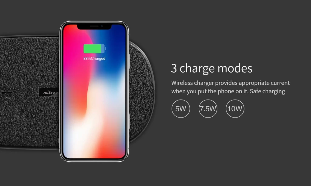 Wireless chargers  Gemini Dual Fast Charger black