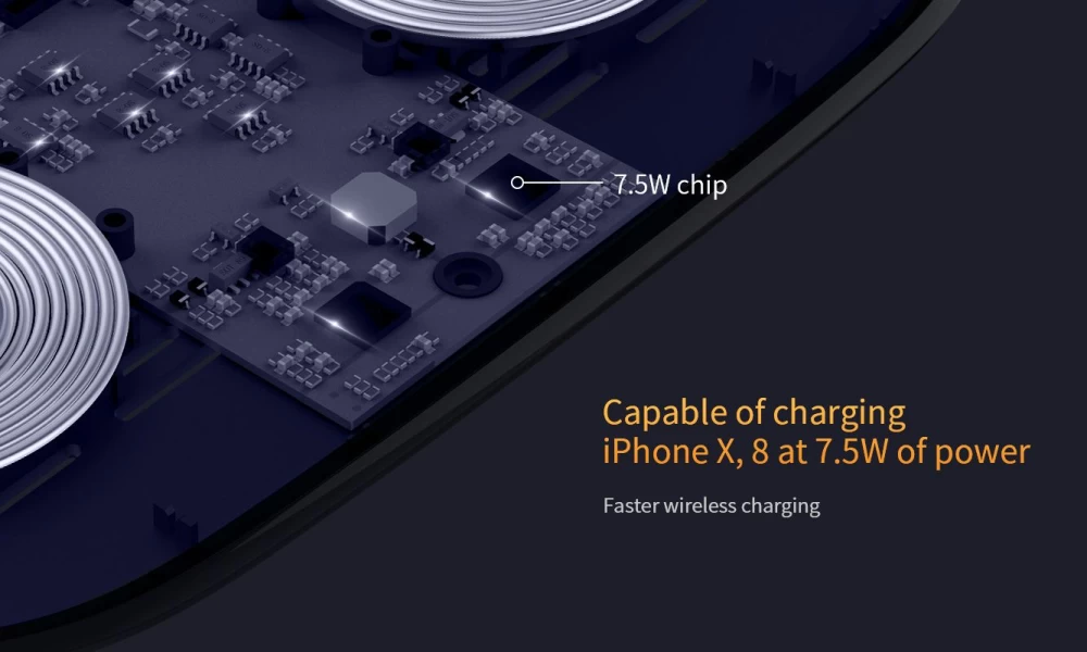 Wireless chargers  Gemini Dual Fast Charger black