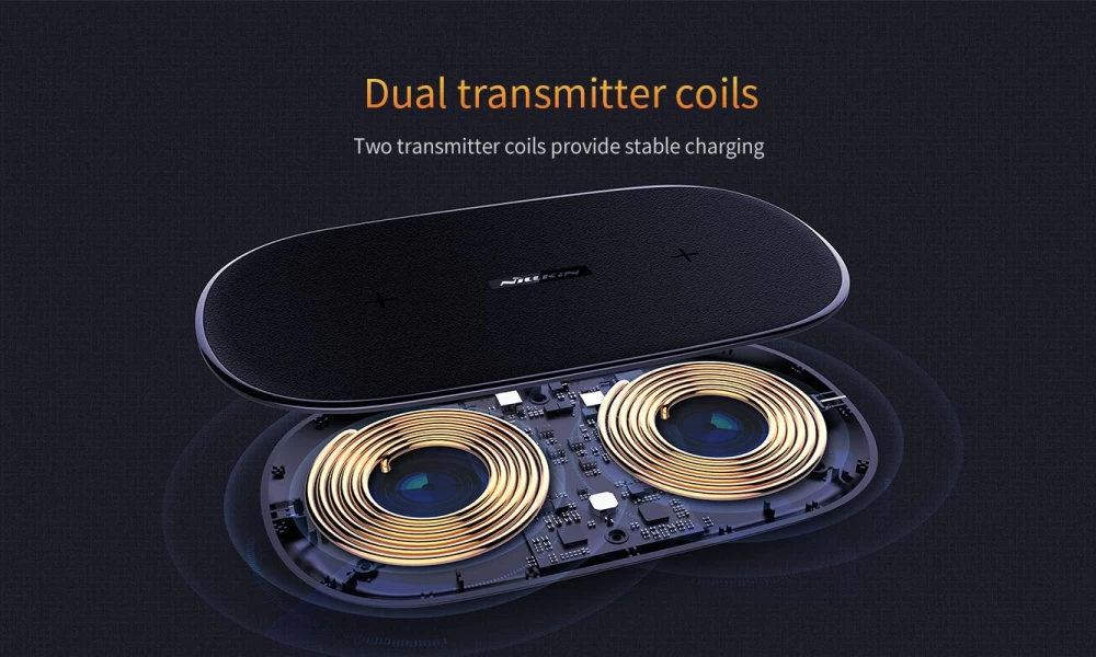 Wireless chargers  Gemini Dual Fast Charger black