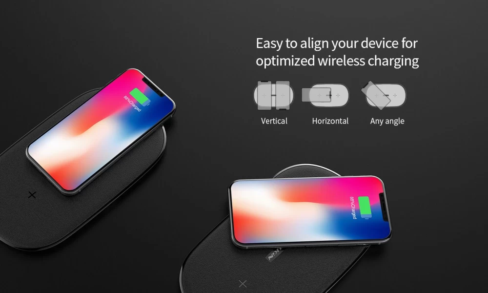 Wireless chargers  Gemini Dual Fast Charger black