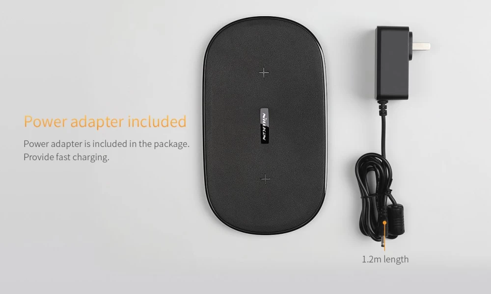 Wireless chargers  Gemini Dual Fast Charger black