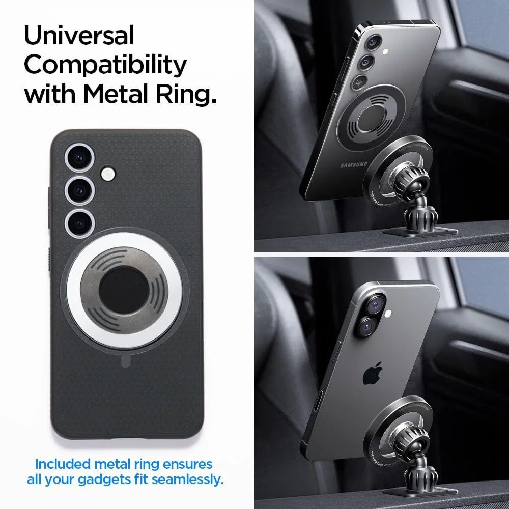 Беспроводные зарядные устройства  SPIGEN MFT13 MAGNETIC MAGSAFE DASHBOARD & VENT CAR MOUNT черный