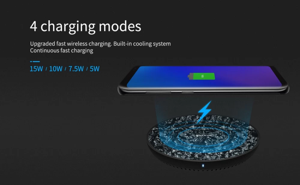 Wireless chargers  Nillkin PowerFlash Charger Tempered Glass black
